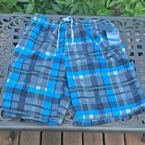 Stylish Plaid Board Shorts for Men